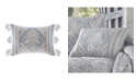 J Queen New York Five Queens Court Pasadena Boudoir Decorative Throw Pillow, 15 x 21